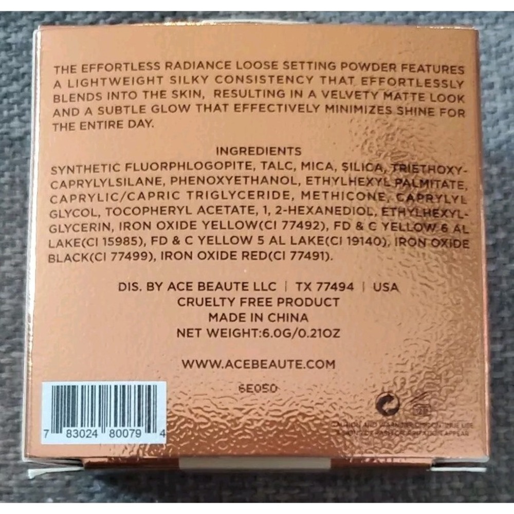 Ace Beaute Effortless Radiance Loose Setting Powder Fair 0.05oz - Picture 3 of 3